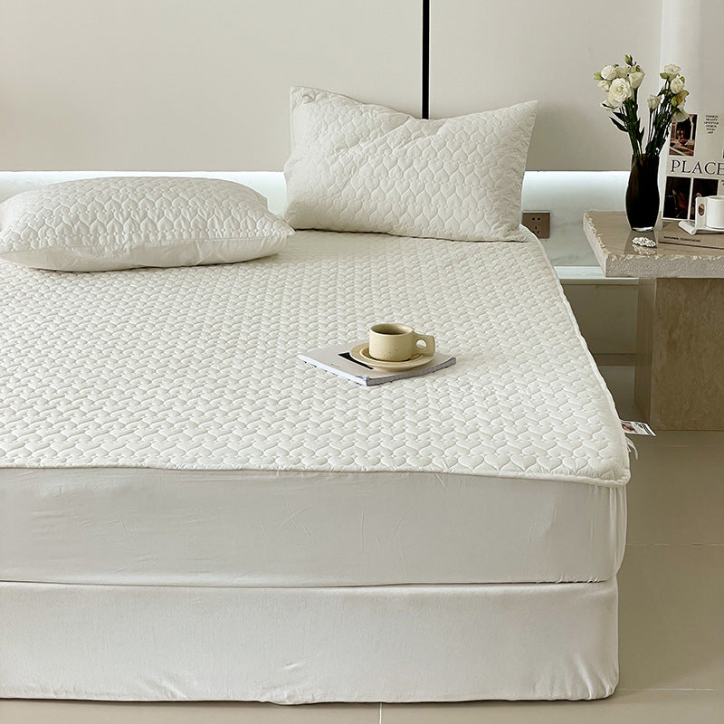 Ge quilted passgenau Matratzenauflage mit tiefem Bezug und atmungsaktivem Mikrofaser-Oberteil