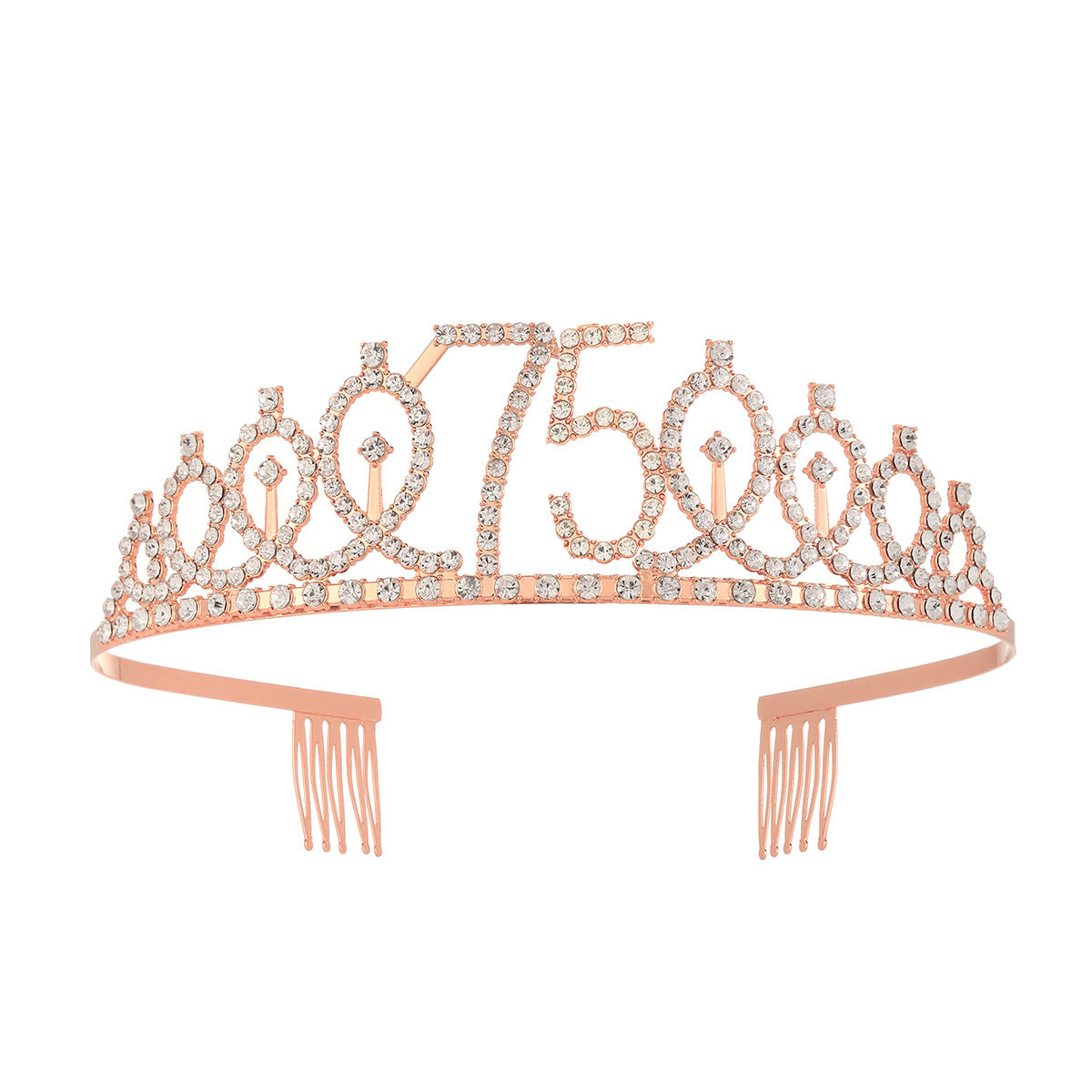 Damen Kristallverzierte Tiara mit elegantem Design Karnz