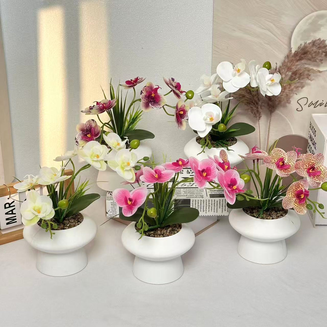 Elegante künstliche Orchideen-Blumenarrangement