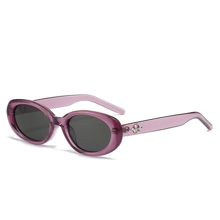 Stylisch Schlanke Oval Sonnenbrille Karnz