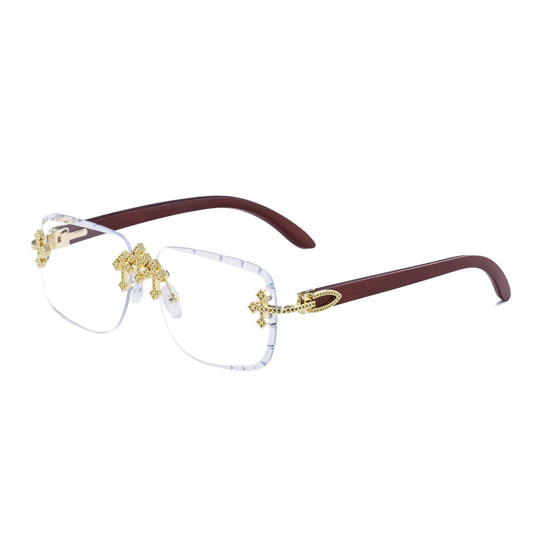 Elegante dekorative übergroße Sonnenbrille