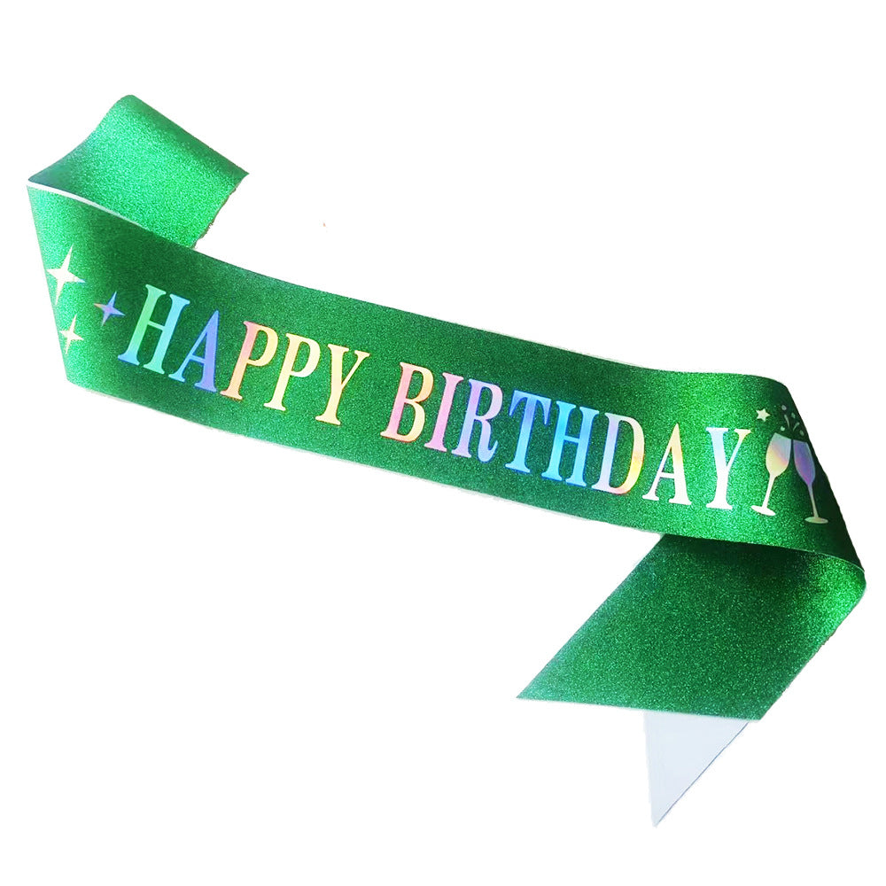 Damen Funkenkrone mit „Happy Birthday“ Schriftzug Karnz