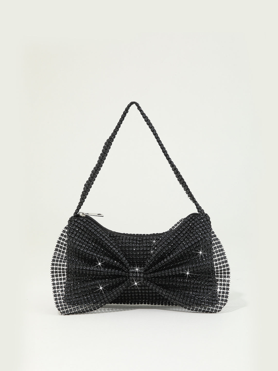 Rhinestone Schleifen-Detail Abend Clutch