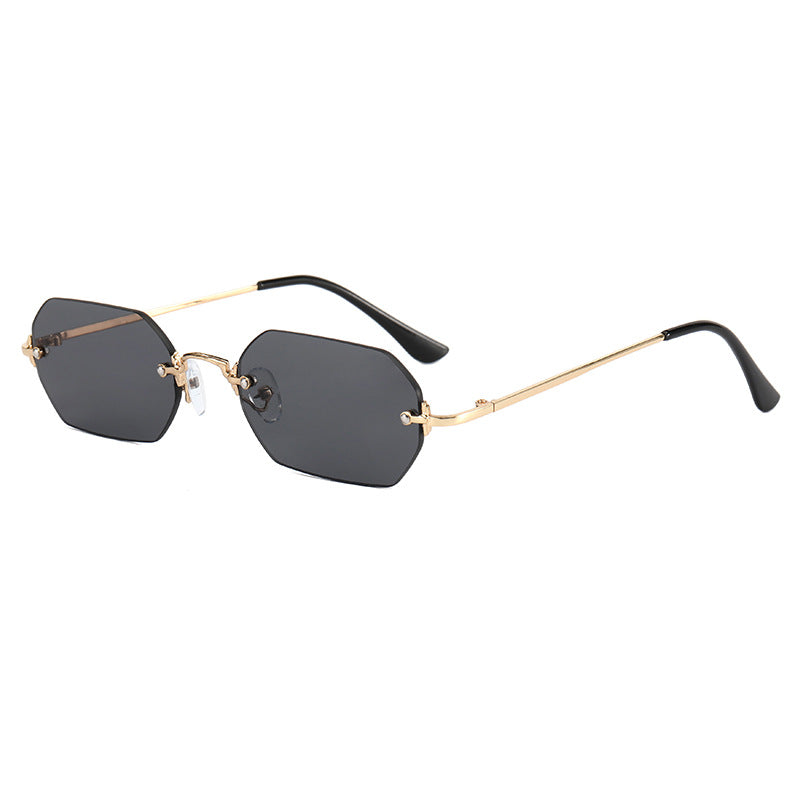 Damen modische achtkantige Sonnenbrille mit elegantem Metallrahmen Karnz