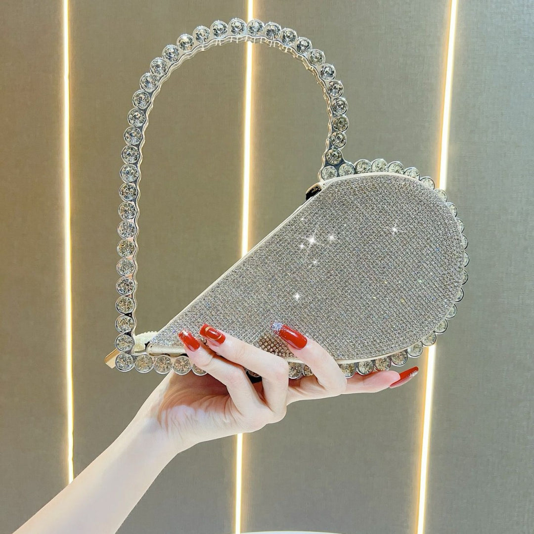 Strass-besetzte Abendhandtasche