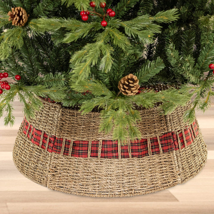 Dekorativer Weihnachtsbaumständer Aus Geflecht Karnz
