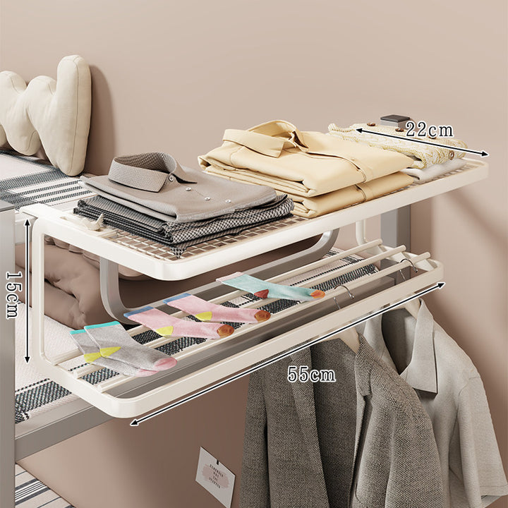 Über-Schienen-Bettgestell Zigzag Multi-Hängeregal Kleiderorganisator