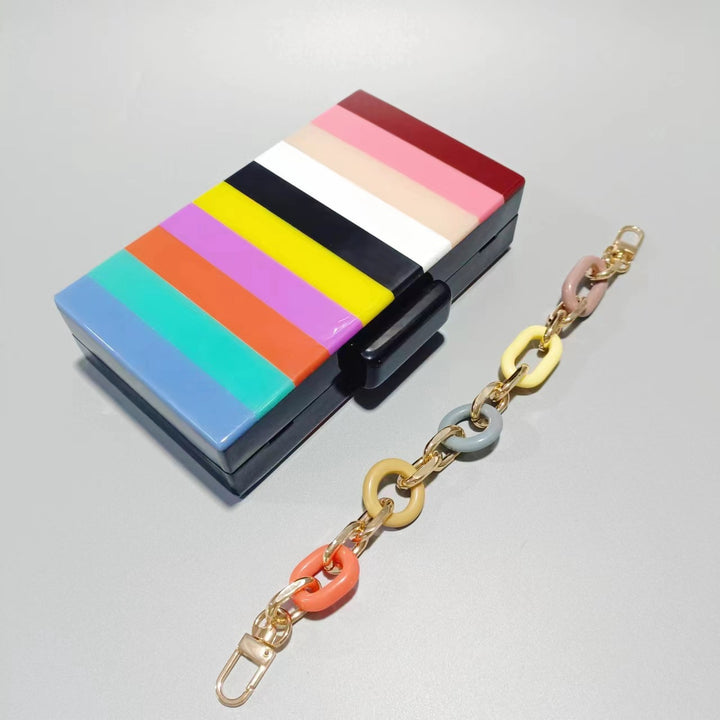 Künstlerische runde Acryl Clutch
