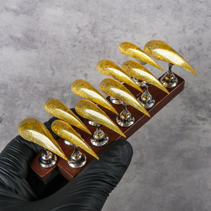 Glitzernde Stiletto Press-On Nagelspitzen