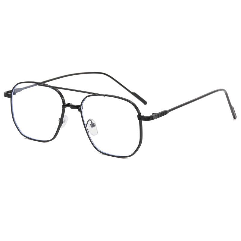 Damen modische geometrische Brille mit elegantem Metallrahmen Karnz