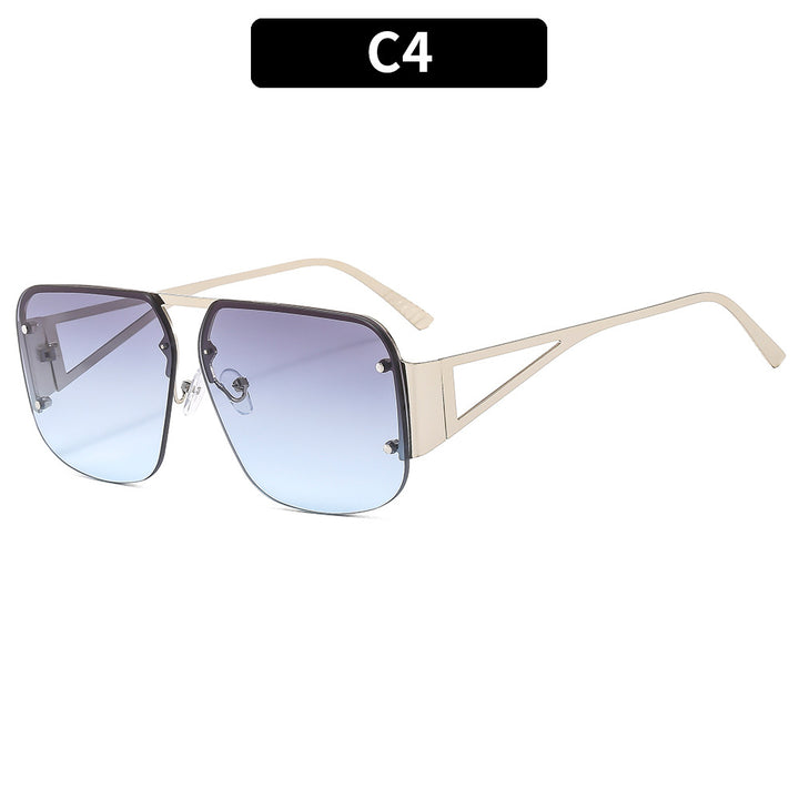 Geometrische Winkelige Quadratische Sonnenbrille