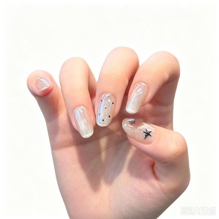 Glänzendes Sternen-Nagelkunst-Set Karnz