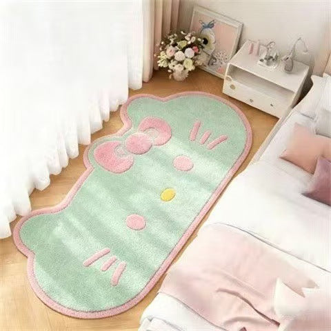 Niedliche katzenförmige Teppich
