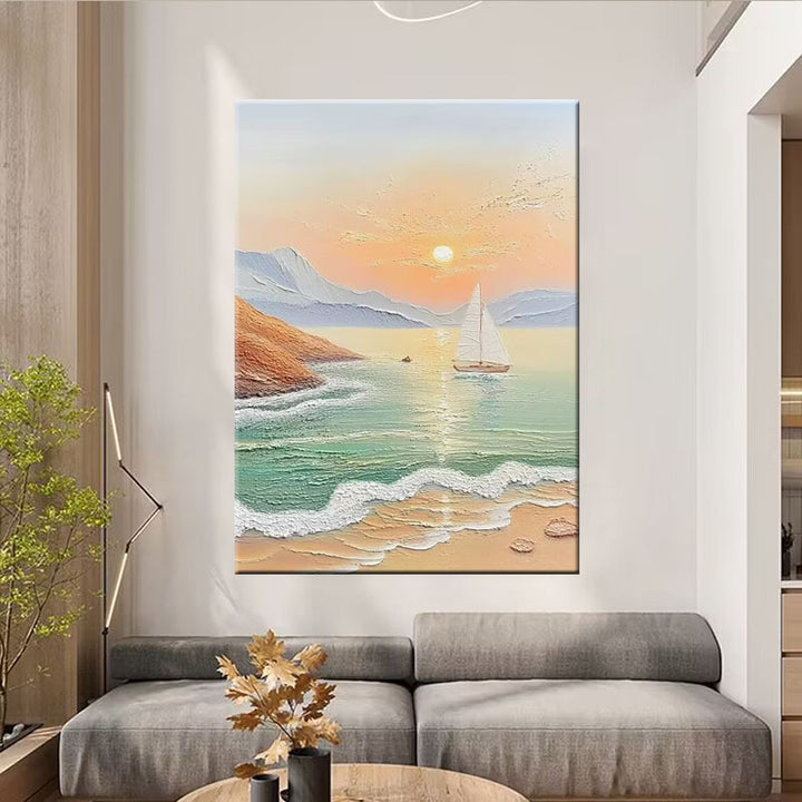 Szenerische Küstenlandschaft Leinwandkunst
