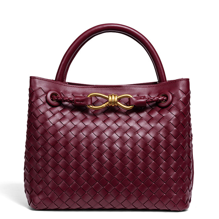 Woven Leather Tote Bag Karnz