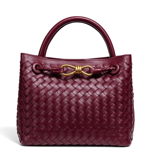 Woven Leather Tote Bag Karnz