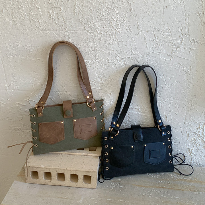 WoElegantly Structured Utility Tote Bag Karnz