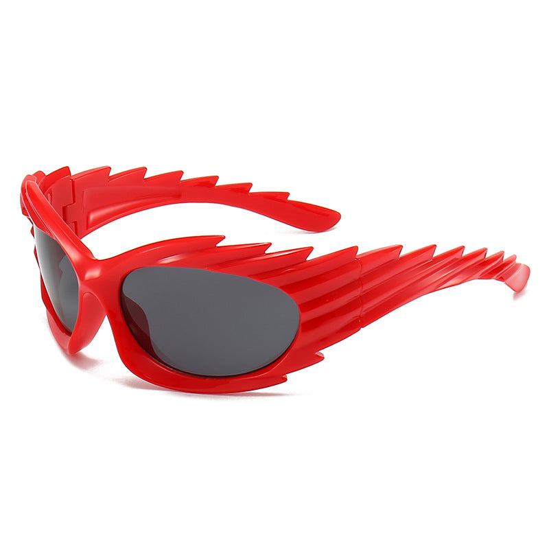 Damen sportliche und stylische Sportsonnenbrille mit innovativem Design Karnz