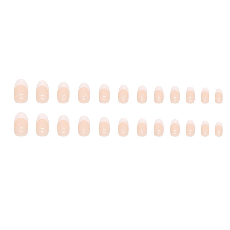 Stylische French Tip Acryl Nagelverlängerungen Karnz