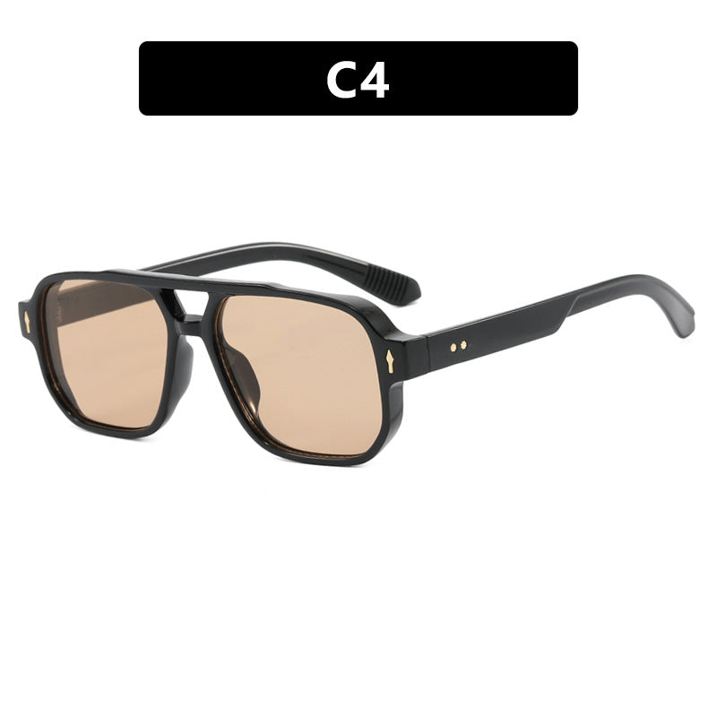 Damen modische quadratische Sonnenbrille mit luxuriösen Details Karnz