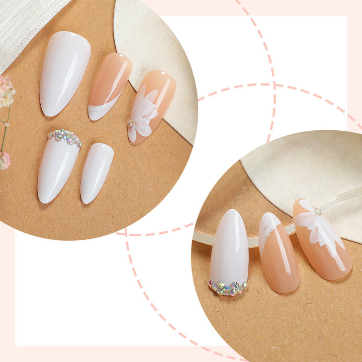 Premium Floral Designed Press-On Nail Set Karnz