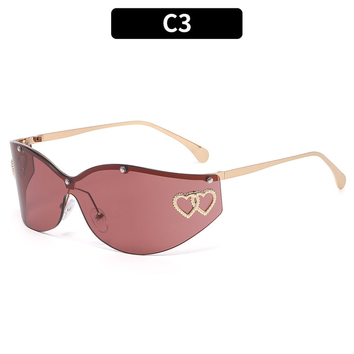 Chic Fashion Schild Sonnenbrillen
