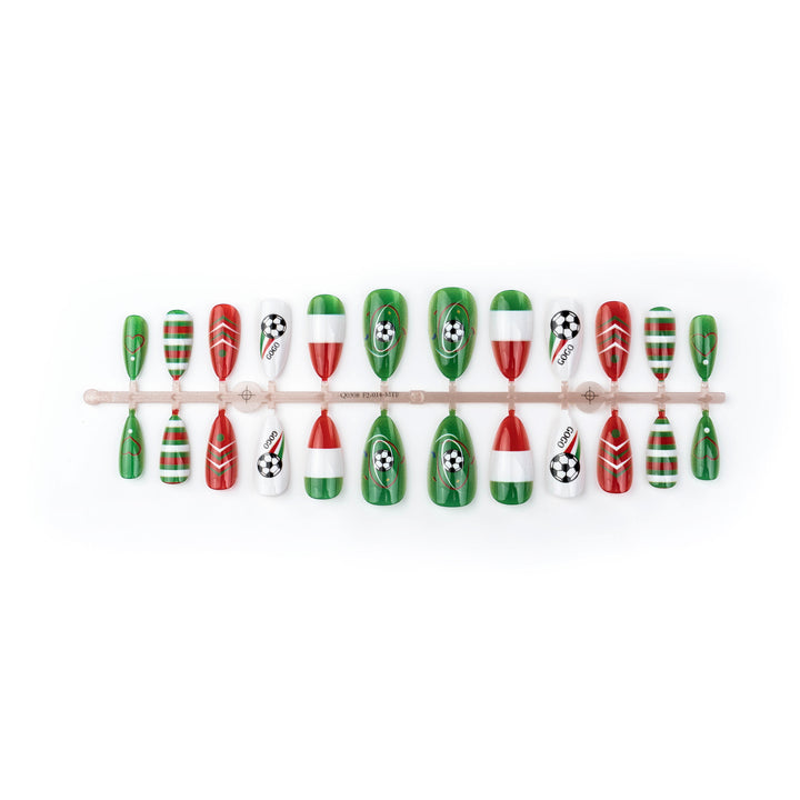Sport-Themen Press-On Nail Art Set