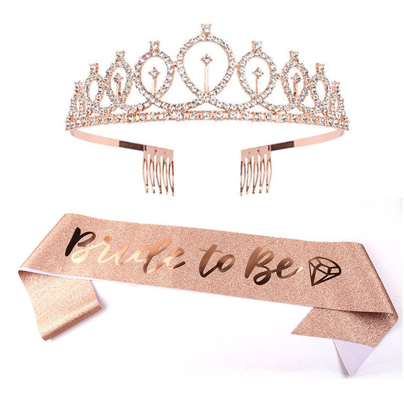Damen Glitzernde Tiara mit elegantem Design Karnz