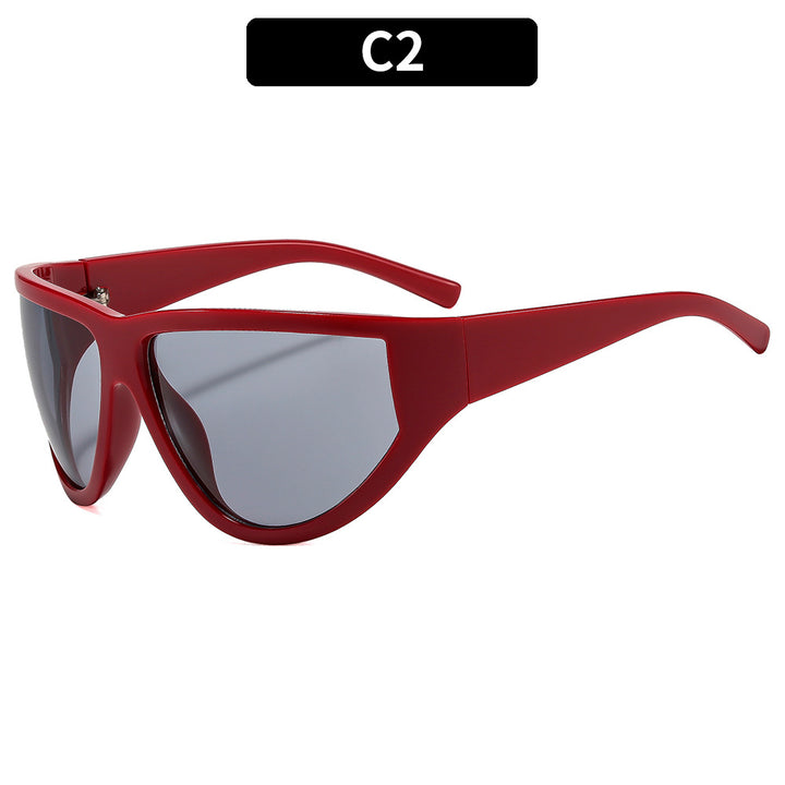 Stylische Schildbrille