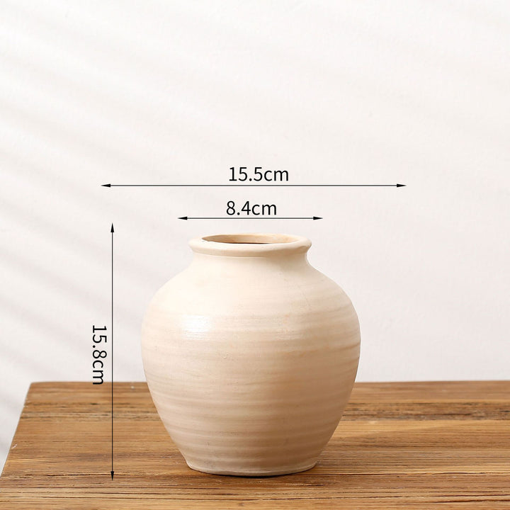 Handgefertigte Terrakotta Vase Karnz