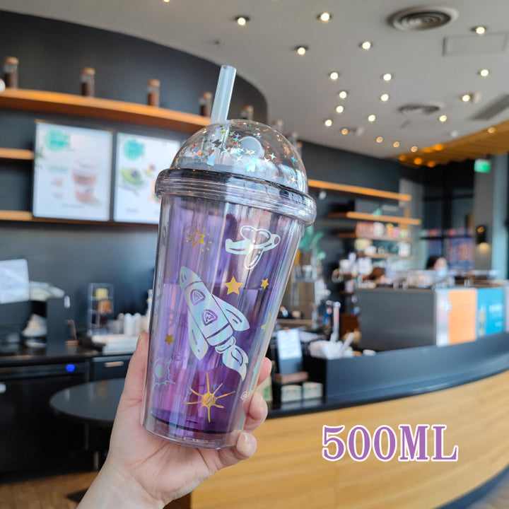 Damen personalisierte Trinkbecher mit kinderfreundlichem Astronauten-Design Karnz