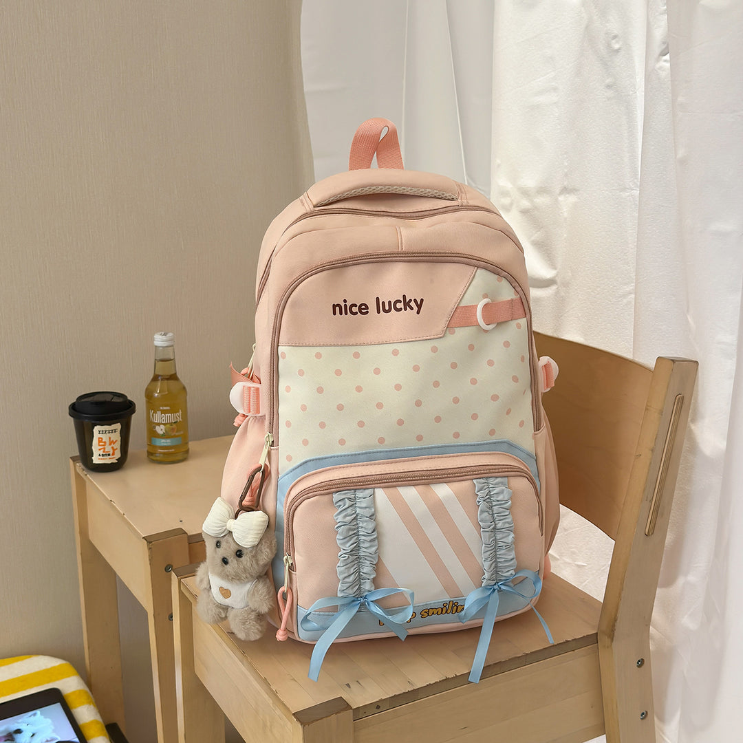 Stylischer multifunktionaler Rucksack mit niedlichen Charms Karnz