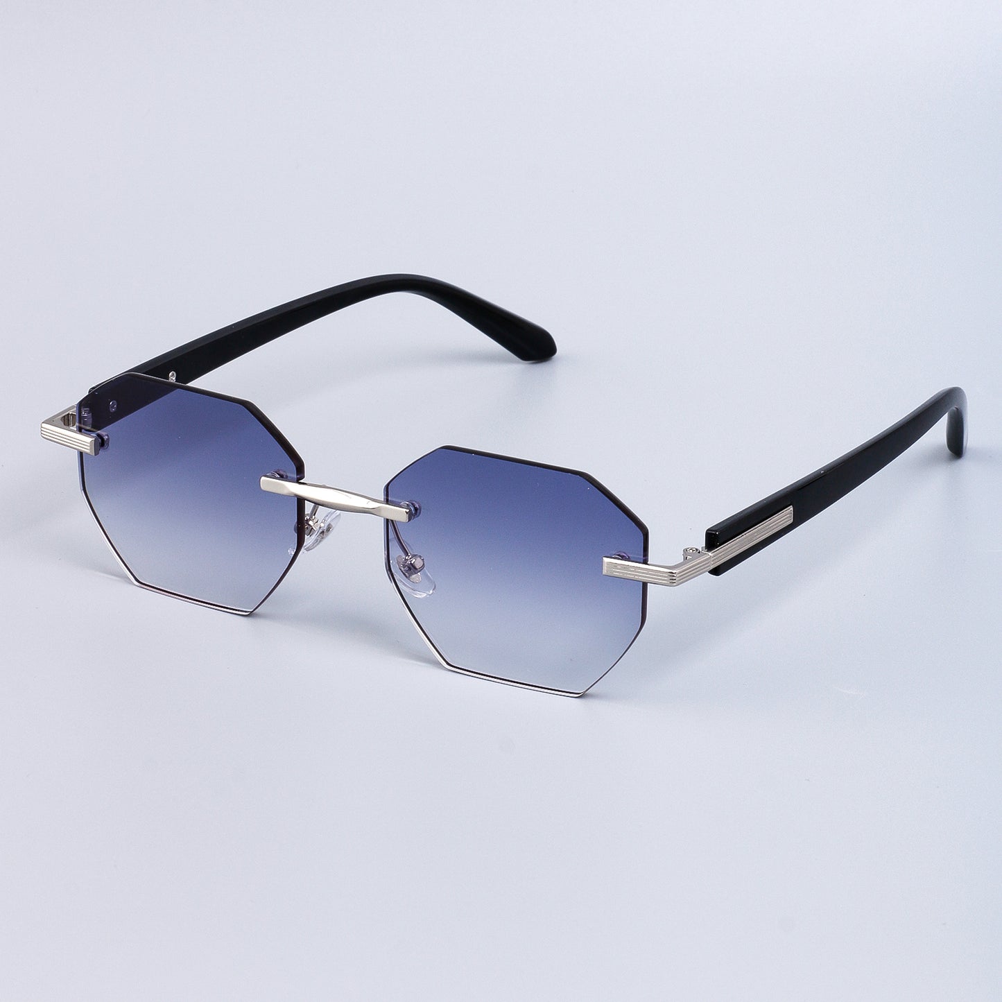 Damen stilvolle Sonnenbrille im modischen Achtkant-Design mit hochwertigem Rahmen Karnz