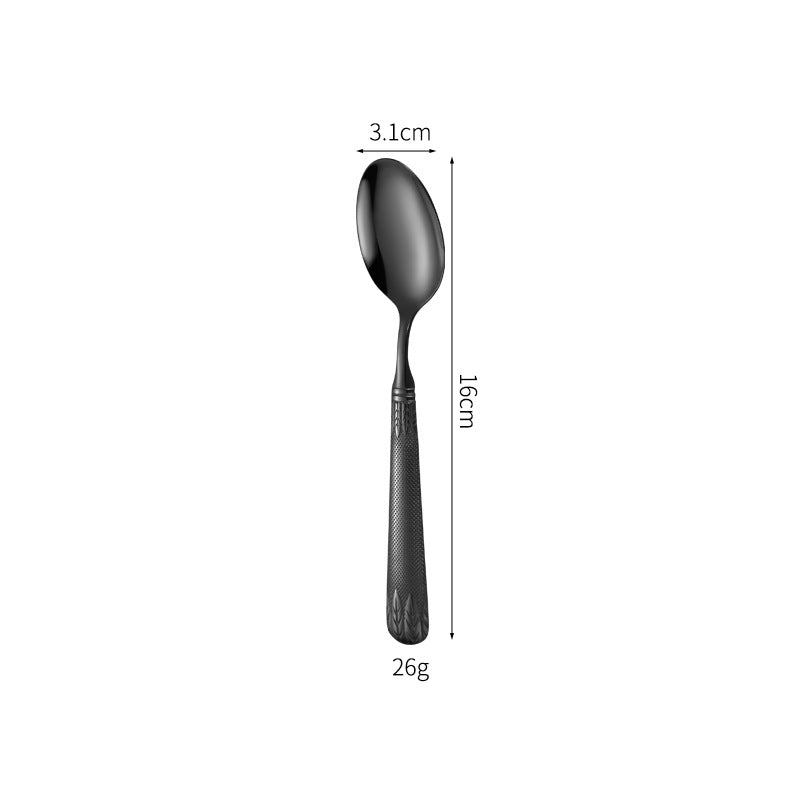 Eleganter Teelöffel mit Kunstvollem Griffdesign Karnz