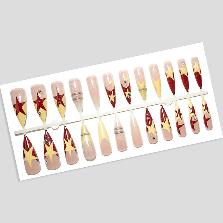 Künstlerisches Press-On-Nagelset