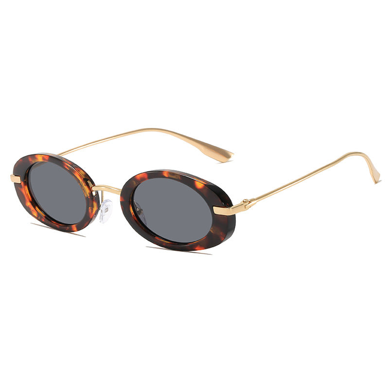 Elegante ovale Rahmen-Sonnenbrille Karnz