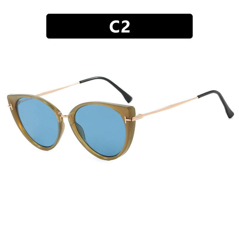 Damen modische Katzenaugen Sonnenbrille Karnz