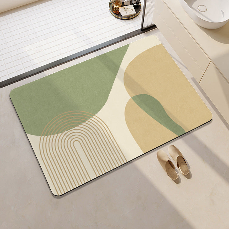 Abstract Muster Rutschfeste Badezimmermatte Karnz