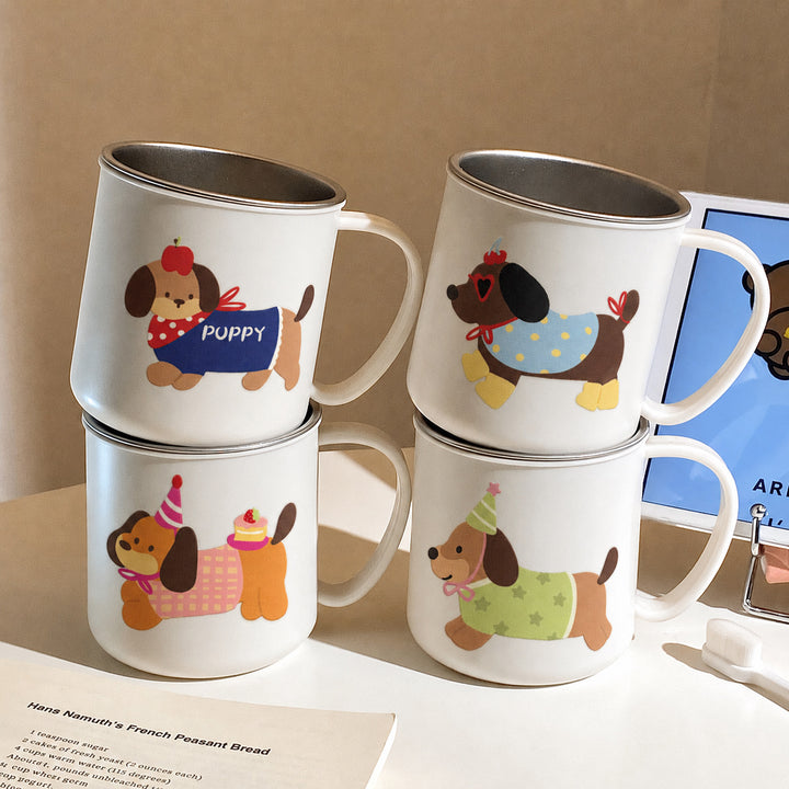 Keramiktasse mit Charmantem Hundemotiv Karnz