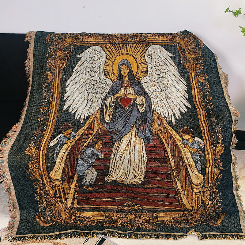 Künstlerischer religiöser Wandteppich-Wurfdecke