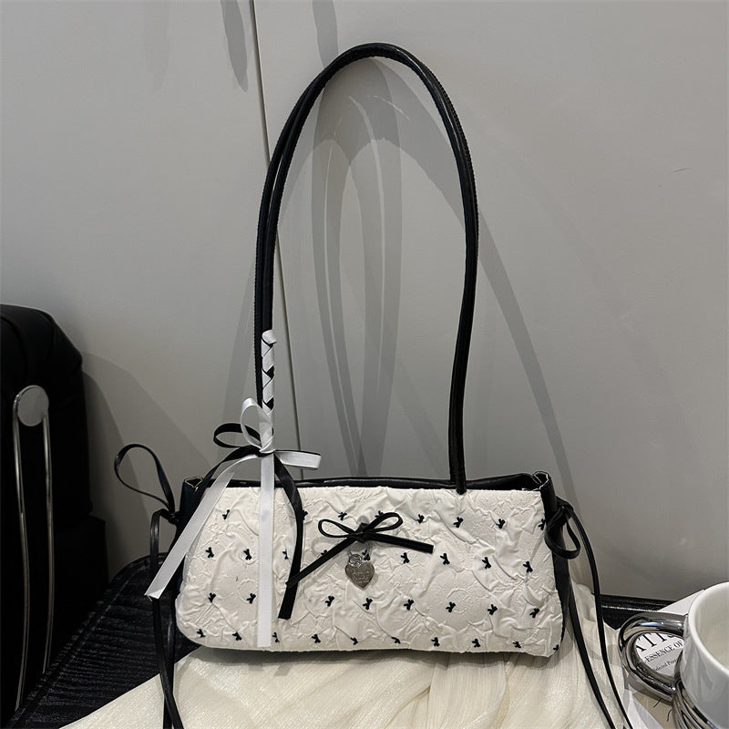 Charmante Schleife Detail Mini Handtasche Karnz