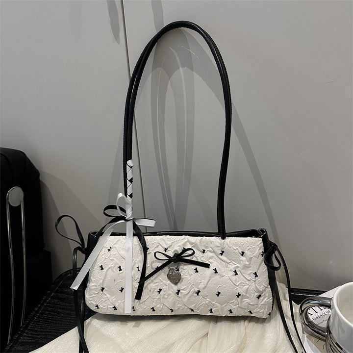 Charmante Schleife Detail Mini Handtasche Karnz