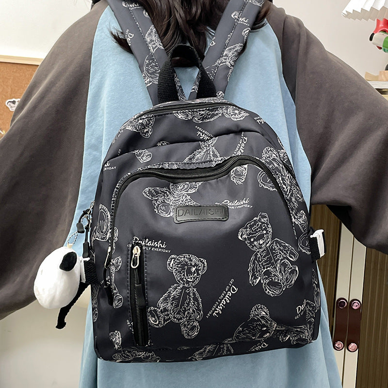 Teddybär Muster Rucksack