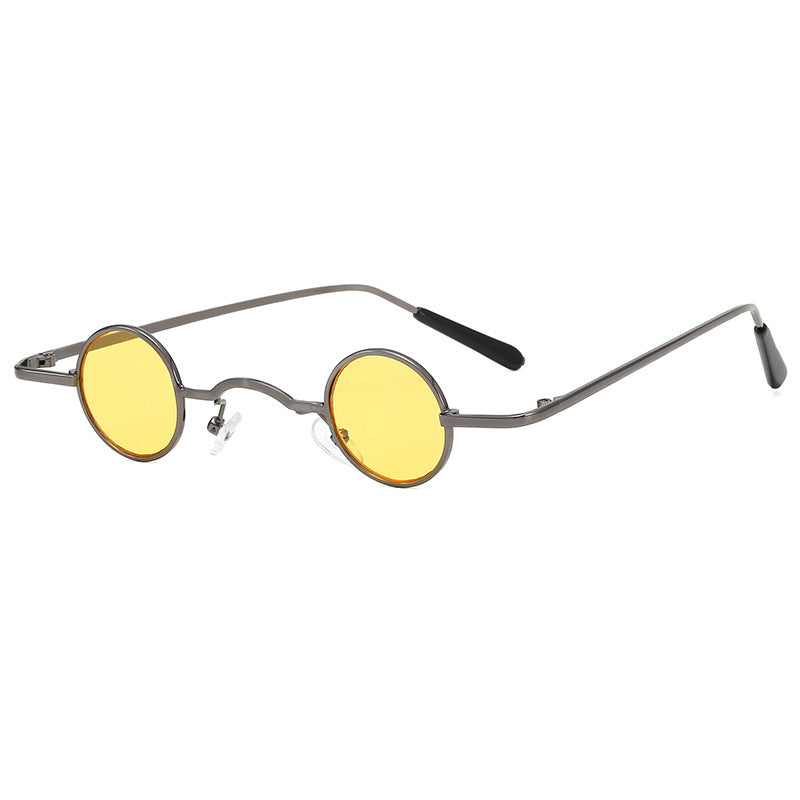 Damen modische runde Brille mit filigranem Metallrahmen Karnz