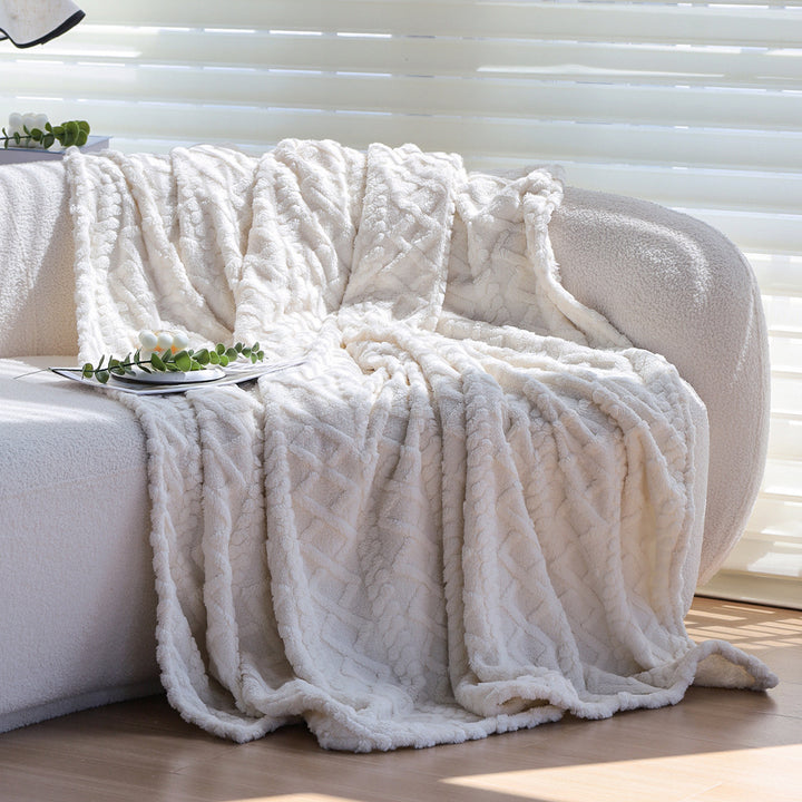 Kuscheldecke mit strukturierter Oberfläche