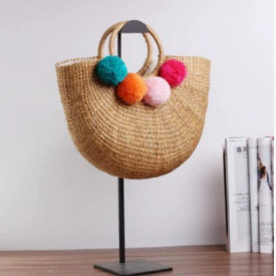 Damen Handgeflochtene Shoppingtasche Karnz