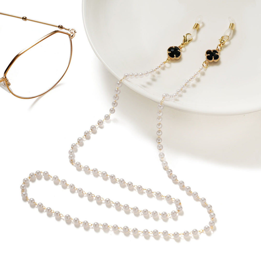 Elegante Brillenhalterkette mit Perlenakzenten Karnz