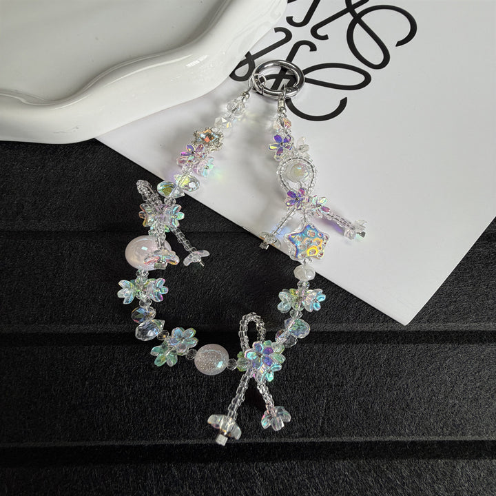 Elegante florale Perlen Charms Schlüsselanhänger Karnz