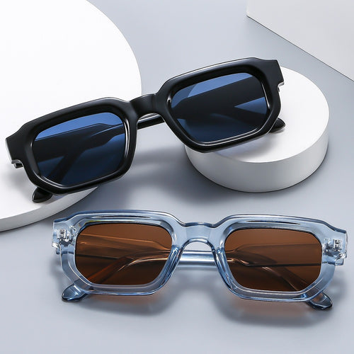 Damen Rechteckige Sonnenbrille mit markantem Design Karnz