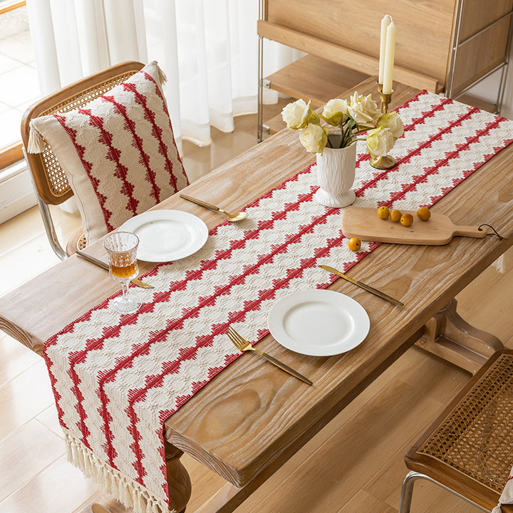Bohemian Stil Fransen Tischdecke